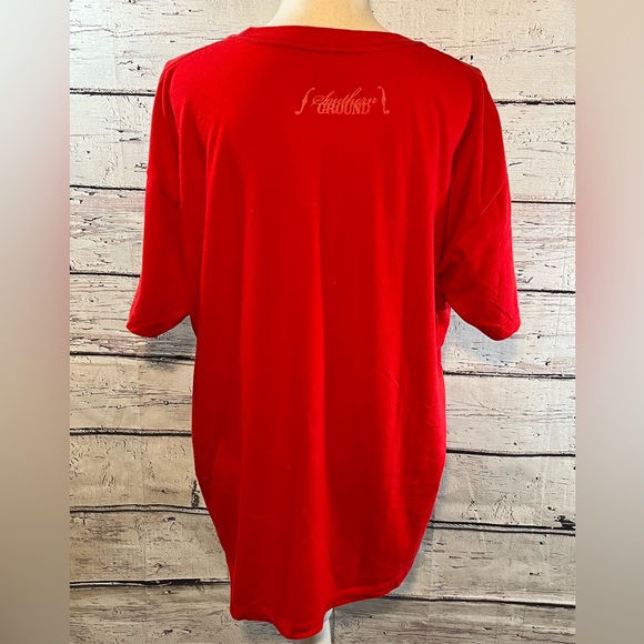 LUCY JUSTICE GOODS Zac Brown Band T-Shirt Red-Large - Picture 3 of 4